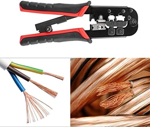 Мрежен LAN кабел за крим на кабел за кабел за кабелски жица, плејли со притискање на алатки за стегање