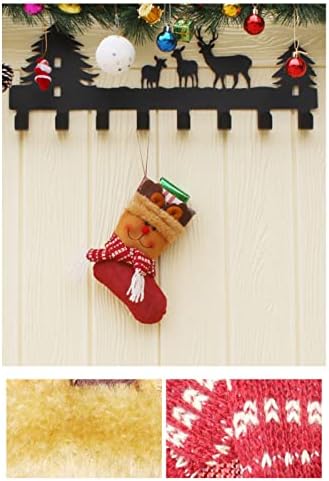 Алабастер јајца Декоративни божиќни чорапи што висат чорапи за камин дрво украси чорап торба торбичка торбичка со санта снежен човек 60 венец