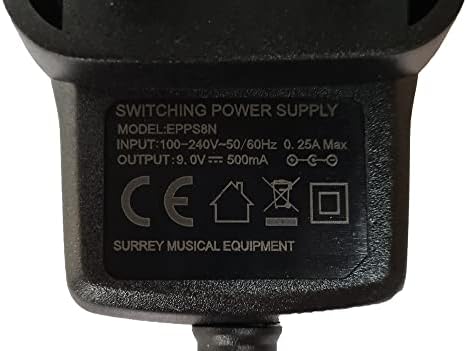 Замена на напојување за BBE Crusher Effection Adapter Adapter UK 9V