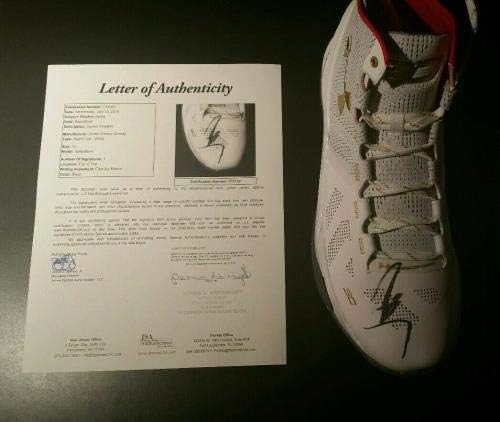 Стивен Кари потпиша автограмиран под големината на чевлите за оклоп 13 JSA LOA - Автограмирани патики во НБА