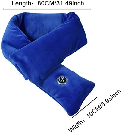 Електрична загреана шамија за жени мажи, загревање на шал загреана врата потопла со 3 нивоа на греење USB топли марами