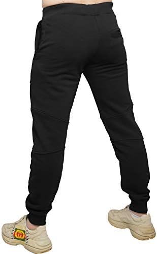 Хардкор тренинг неокласички црни џогери машки џемпери памучни панталони фитнес трчање тренинг тренинг основна активна облека