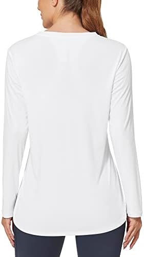 G4Free UPF 50+ Сончеви кошули за жени со долги тренинзи со долги ракави врвови SPF UV заштитни кошули за пешачење за атлетска теретана за трчање