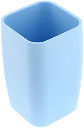 Qtqgoitem Пластична кубоидна форма за миење садови гаргара чаша 300 мл 4 инчи сина