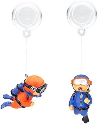 LONMKC 2 пакет мал нуркач аквариум украс лебдечки резервоар за риби украси цртани дивеч риба играчки лебдечки уред риба резервоар додатоци