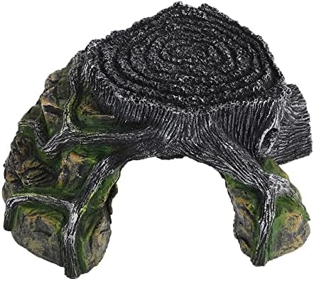 Luozzy желка платформа за платформа за желки за женско смола, заморен карпести рептил, украсен украс за скривање пештера лебдечки лежишта