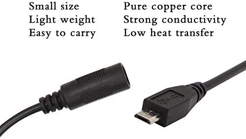 Snsnlent 5PCS DC 5.5 x 2.1 mm Женски На Микро USB Машки Конектор Адаптер 5V Кабел За Напојување
