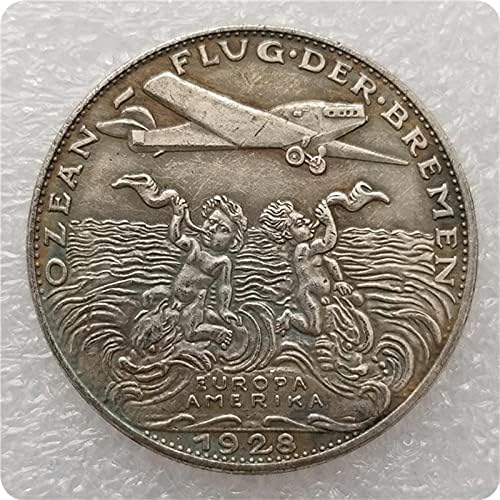 Германски САД 1928 Ренџерс Сребрена Обложена Комеморативна Паричка За Предизвик За Подароци