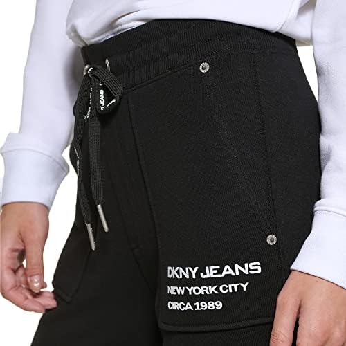 DKNY фармерки, женски обични џогери со џогерс со лого, џокери