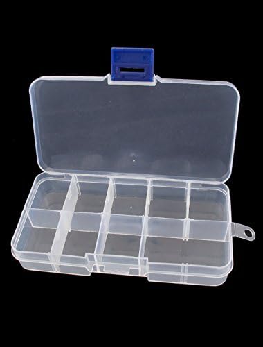AEXIT пластични 9 организатори на алатки оддели за завртки за електронски делови за складирање кутии за кутии за алатки, чиста случајна