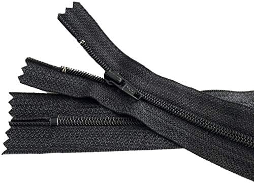 4.5 Црно затворено дното на дното и тапацир YKK Zippers - Црна боја - Изберете ја вашата должина - направена во Соединетите Држави