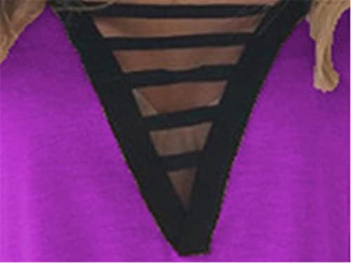 Andongnywell v-v-врат со кратки ракави со кратки ракави летни повеќебојни преголеми врвни летни маици блузи