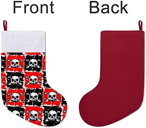 Пиратски череп Божиќ виси чорапи за порибување за Божиќно дрво за одмор дома