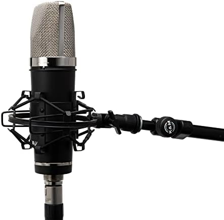 Лаутен аудио црн ла-220 голем микрофон на кондензатор на дијафрагма FET, црна