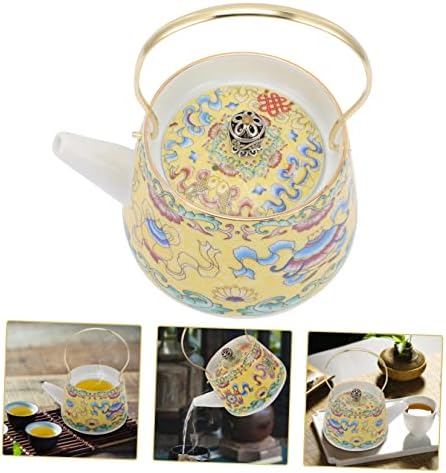 Кабилок емајл чајник емајл чај котел керамички чај сад јапонски чајници емајл вода котел емајл кафе сад чај сад со инфузир декоративен производител