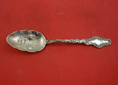 Watteau by Durgin Sterling Silver Berry лажица со рози во сад 8 1/4