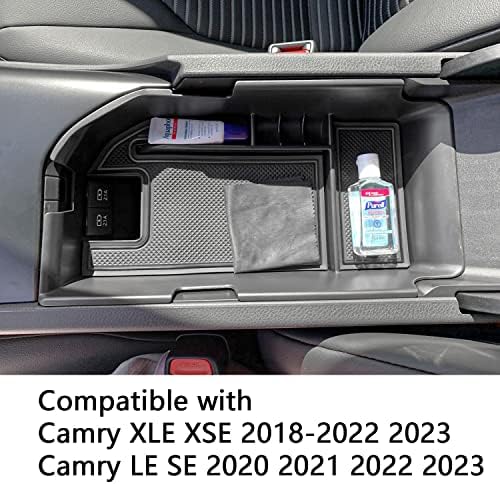 Организатор на конзола Edbetos Console Consistry Компатибилен со Toyota Camry XLE XSE 2018-2023 и Camry Le SE 2020-2022 2023 Додатоци Армист