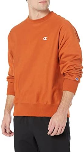Шампионска машка обратна ткајачка џемпер за маички за мажи, најдобри џемпери на екипажот за мажи, в лого