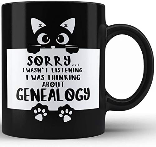 Генеалогија Смешна кригла со црно кафе од страна на HOM персонализиран подарок за хоби кригла од дома