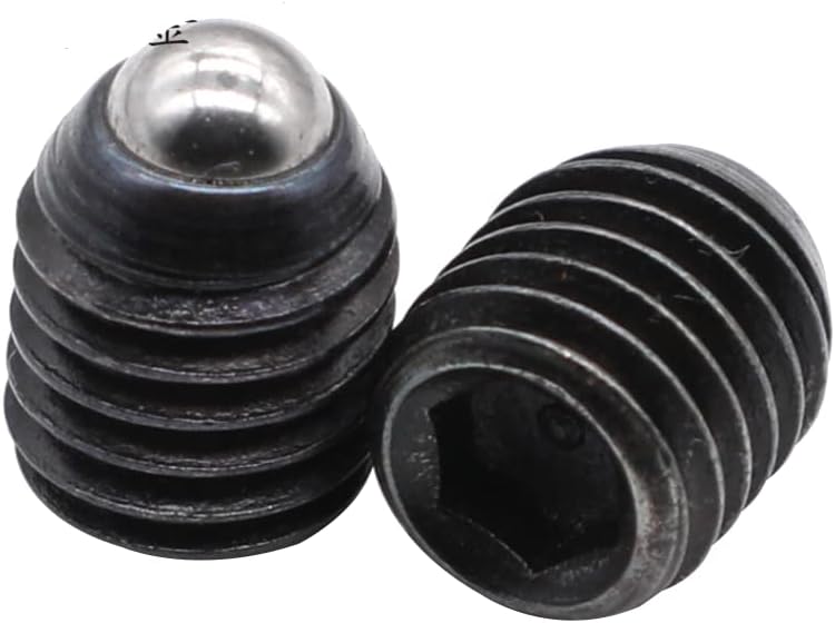 5 парчиња M10 Allen Bids Позиционирање завртки топка глава пролетна клип за завртки за стоп завртки за јаглерод челик црна боја