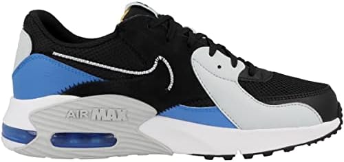 Чевли за трчање на максимални чевли на Најк Ер Макс Ексеј, црно/бело-фото сино, 12 М САД