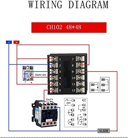 Инфри со двојно излез SSR и реле CH102 CH402 CH702 CH902 Две реле излез LCD дигитален PID интелигентен контролер на температура48-240V
