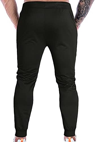 Sezcxlgg тешка категорија на руно џогери Менс панталони тенок вклопат атлетски џемпери со џебови јога џогери