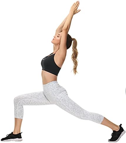 LifeSky жени хеланки на јога: Контрола на стомакот со високи половини