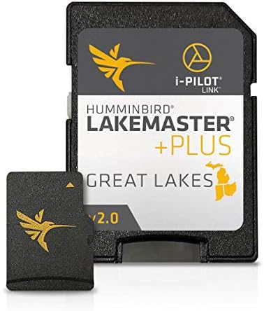 Humminbird Lakemaster Plus Great Leakes Edition Digital GPS Lake and Aerial Maps, Micro SD картичка, верзија 2