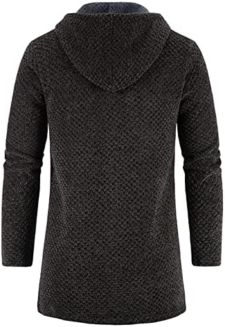 Xxbr Менс долг џемпер кардиган јакни, есен зимски патент плетен топол капут палто тенок фит канцеларија обична туника надворешна облека