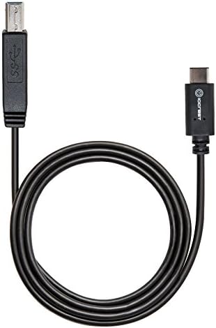 IO CREST SY-CAB20193 USB Type C до USB 3.1 Standard-B кабел, црна боја