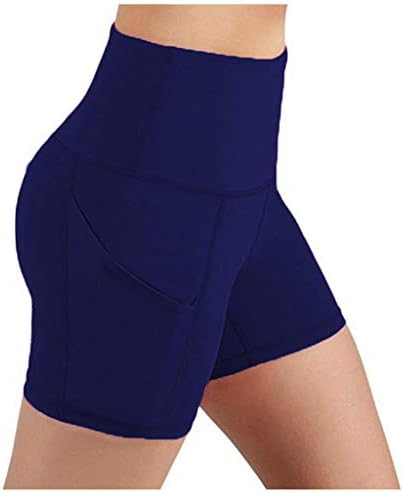 Фитнес дама јога џеб шорцеви колк што работи под пакети со високи половини со цврста јога крпеница јога панталони