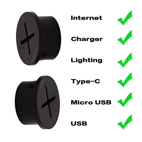 8 пакет кабелски кабел за кабел 3/4 инчи Флексибилни гумени гума за гума, гумен гром Флексибилна биро дупка за гром, куќичка за покривање