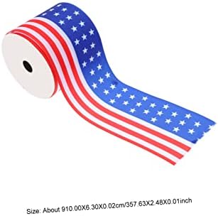 БЕСТОЈАРД 3 парчиња Лента За Подарок За Денот На Независноста Лента За Знаме На Соединетите Држави Лента За Занаети Американско Знаме