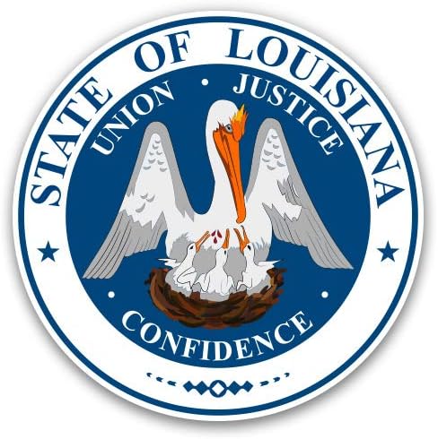 GT Graphics Express Express Louisiana State Seal - Винил налепница водоотпорна декларација