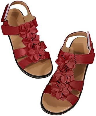 Летни сандали за жени 2022 обични римски чевли платформа клинови потпетици цврсти цветни сандали женски чевли