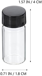 Alremo Xinghuang - 100 парчиња есенцијални масла стаклени шишиња 5 ml пополнети празни шишиња парфеми примерок шишиња ароматерапија контејнер за течен козметички транспарен