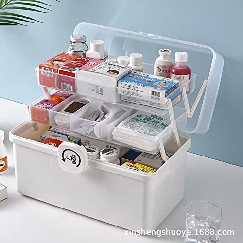 Пластична домаќинство Пластична транспарентна мулти-слој комплет за прва помош, преносна кутија за медицинска медицина на отворено