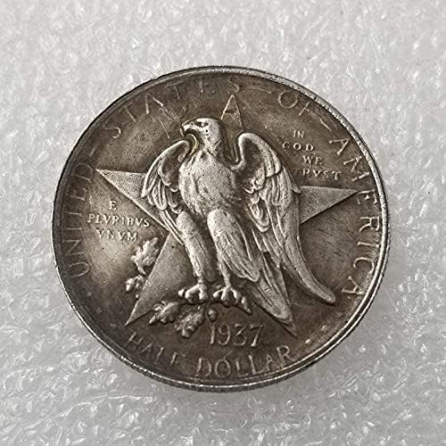 Антички занаети со предизвици на монети 1828 година италијански месинг сребрен позлатен е стар колекција на монети за монети
