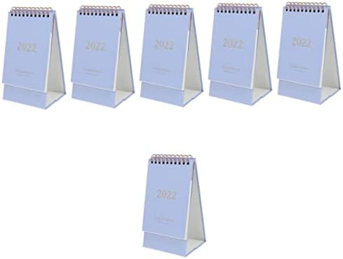 OperitACX 6 PCS 2022 биро Календар канцеларија за канцеларија Календар Мини биро календар на календар на wallид на прв поглед 2021
