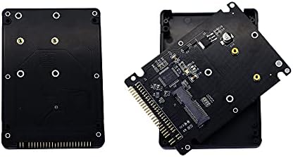 Gintooyun MSATA Mini PCI-E SSD до 2,5 Инчи IDE 44pin Комплет Адаптер, Црна За Лаптоп Лаптоп,Десктоп Компјутер И Повеќе