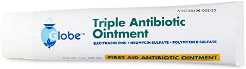 Глобус Тројна Антибиотска Маст За Прва Помош, 1 Мл. | 24-Часовна Заштита Од Инфекција, Третман за Помали Гребнатини, Изгореници и Исекотини