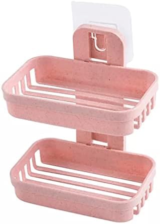 Сапун сапун сапун сапуни за бања, пластични држачи за складирање на кујнски решетки за двојна двојна двојна палуба