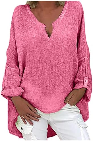 Преголеми Цврсти Врвови За Жени Копчиња Лажни Пуловери На Вратот Со Долги Ракави Класични Памучни Кошули Секојдневна Блуза Со Плус Големина