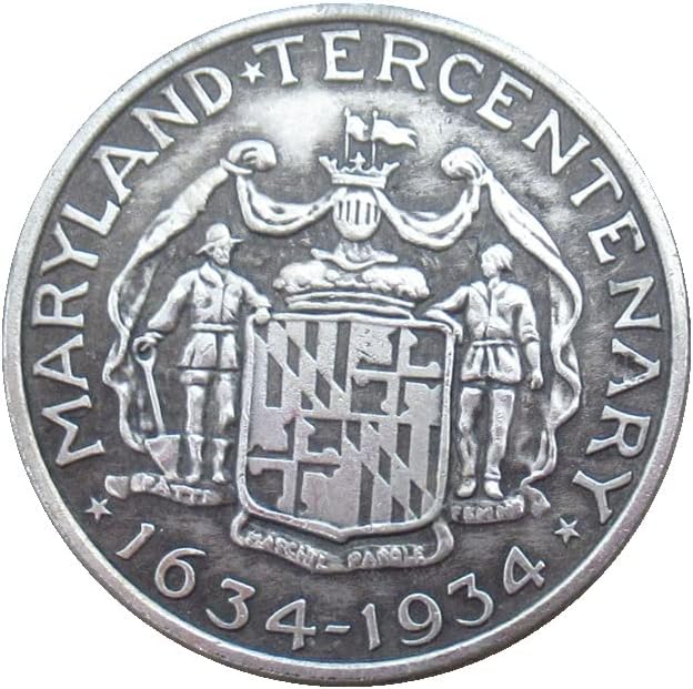Комеморативна монета од половина долар во 1934 година Странска копија сребрена позлатена