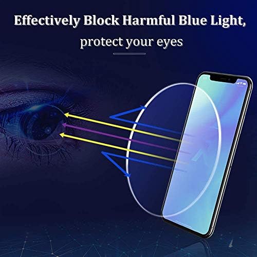 Сино светло блокирање на очила за читање за жени и мажи TR90 Anti Eyestrain Computer читач