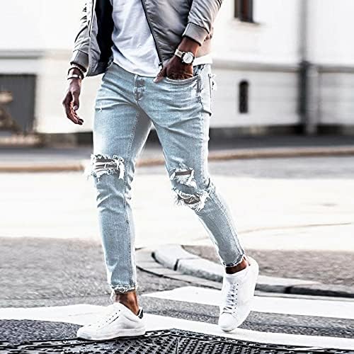 Diyago мажи слаби фармерки хип хоп случајна мода тенок панталони истегнат тинејџерска улична облека гроздобер најдобри фармерки, пантолони