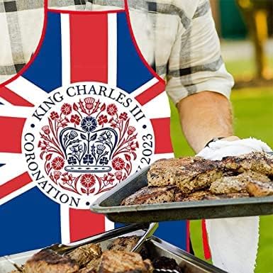 Кралот Чарлс Престилка за печење на крунисување, сувенири на крунисување на кралот Чарлс III 2023 година, партиски украси, унија
