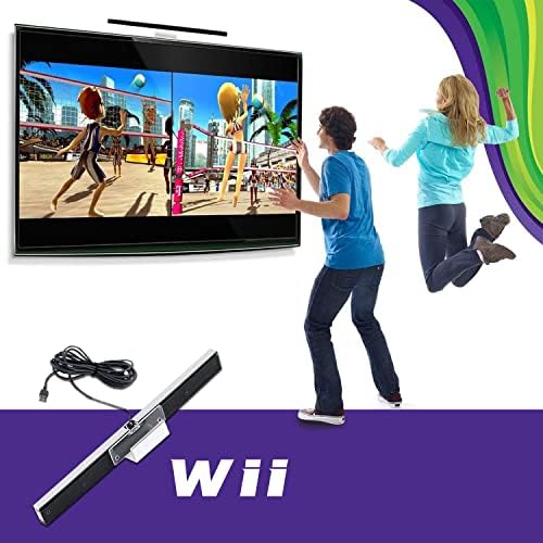 Игри Додатоци Пакет За Wii U, 1 Пакет Сензор Бар За Wii/Wii U и 1 Пакет Полнач За Nintendo Wii U Конзола