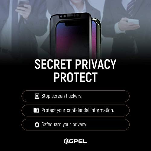 Гпел Заштитник На Екранот За Приватност за iPhone 11 Pro Премиум Јапонски Asahi Вистински Калено Стакло Случај-Пријателски Работа Со